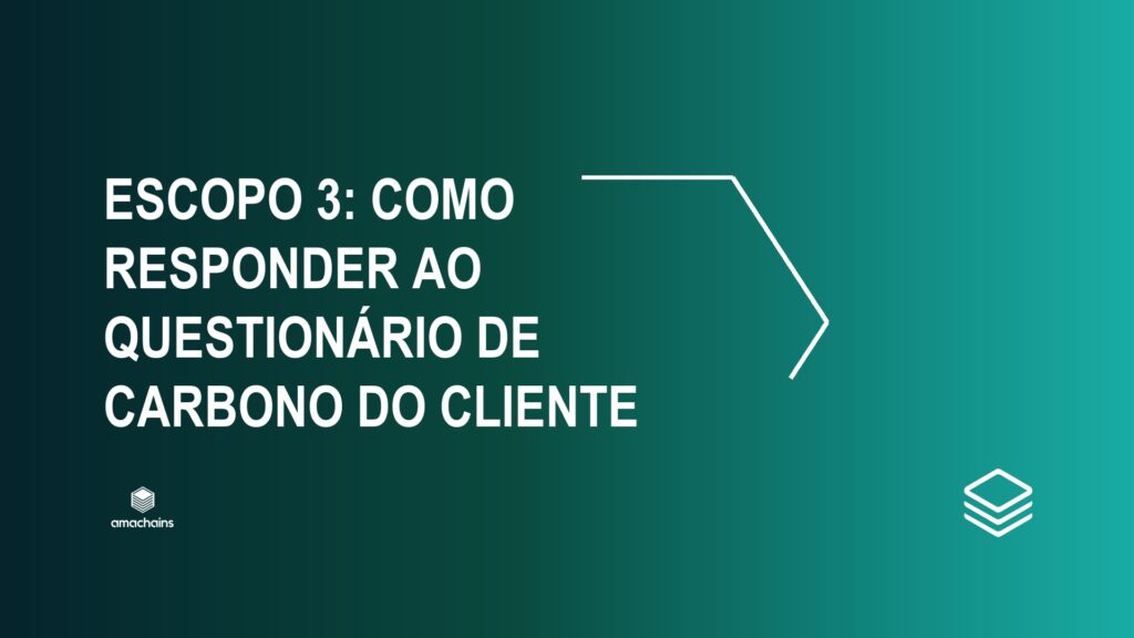 Escopo 3: como responder ao questionário de carbono do cliente — Amachains